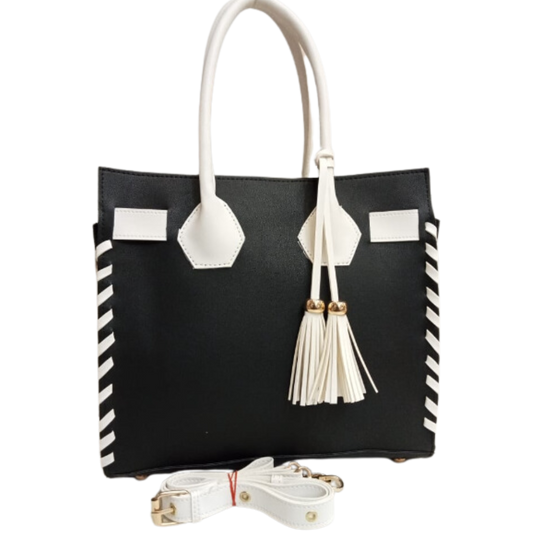 Two-Tone Tote (Black)