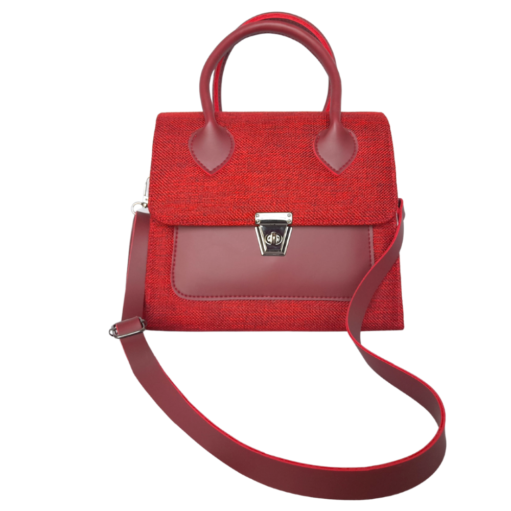 Lockable Casual Purse (Red)